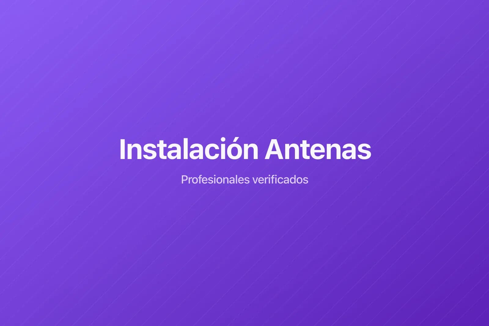 Antena TDT en tejado